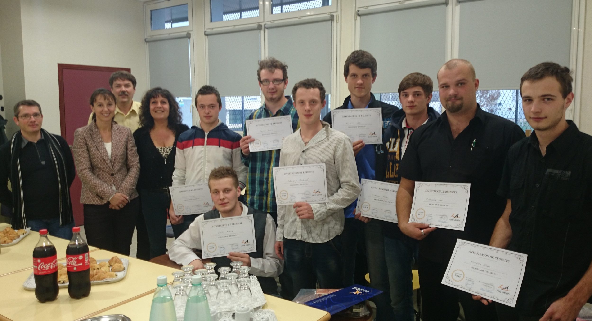 “Eramus +” : Accueil d’étudiants tchèques en menuiserie