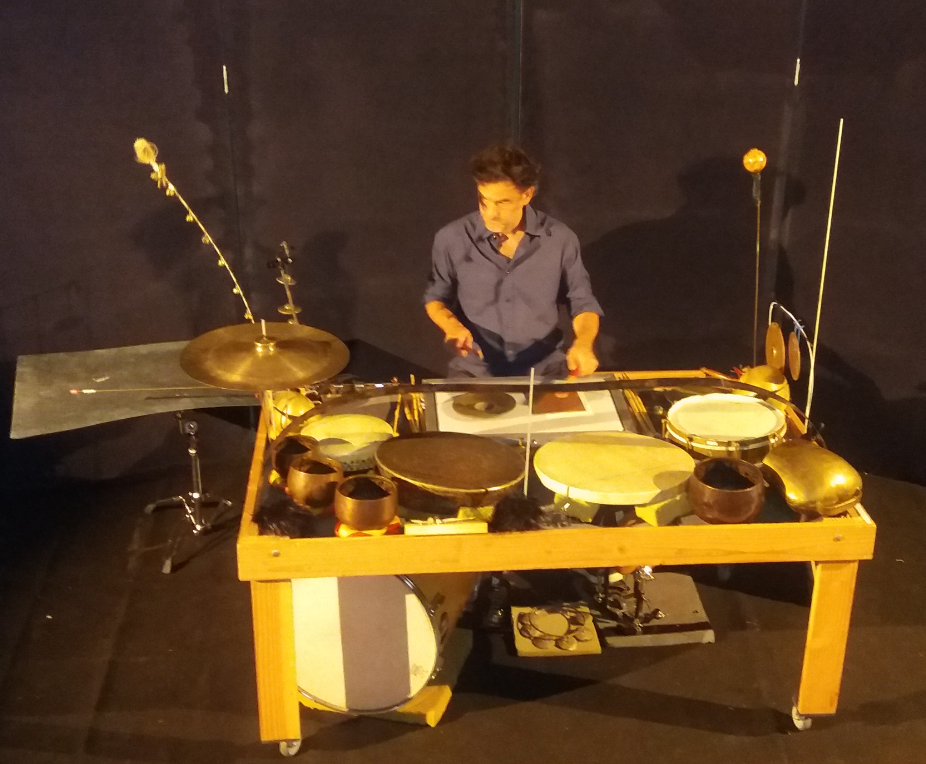 “Sonore boréale”, spectacle de percussion pour les nouveaux élèves internes au lycée Ampère.